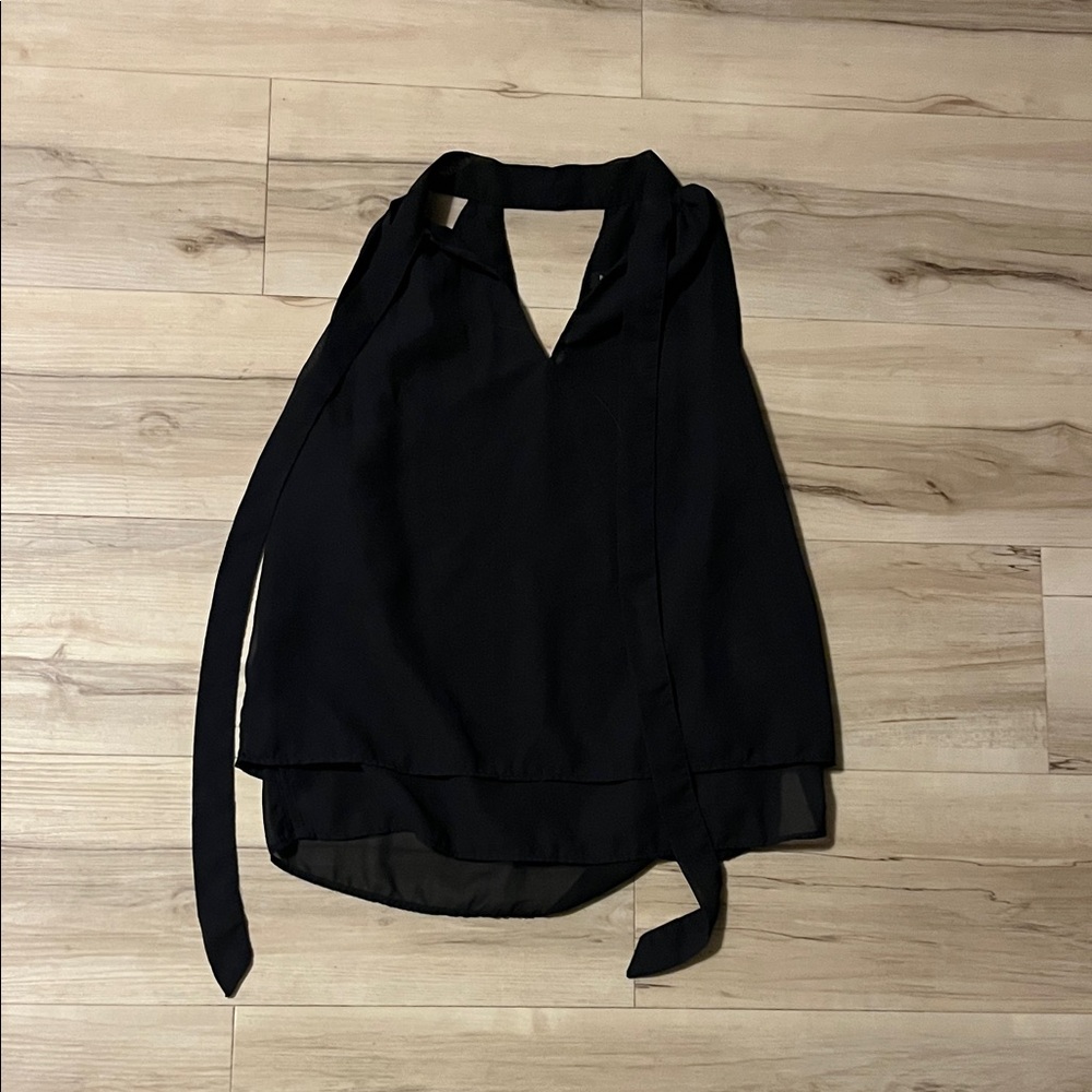 Banana Republic Black Halter Blouse